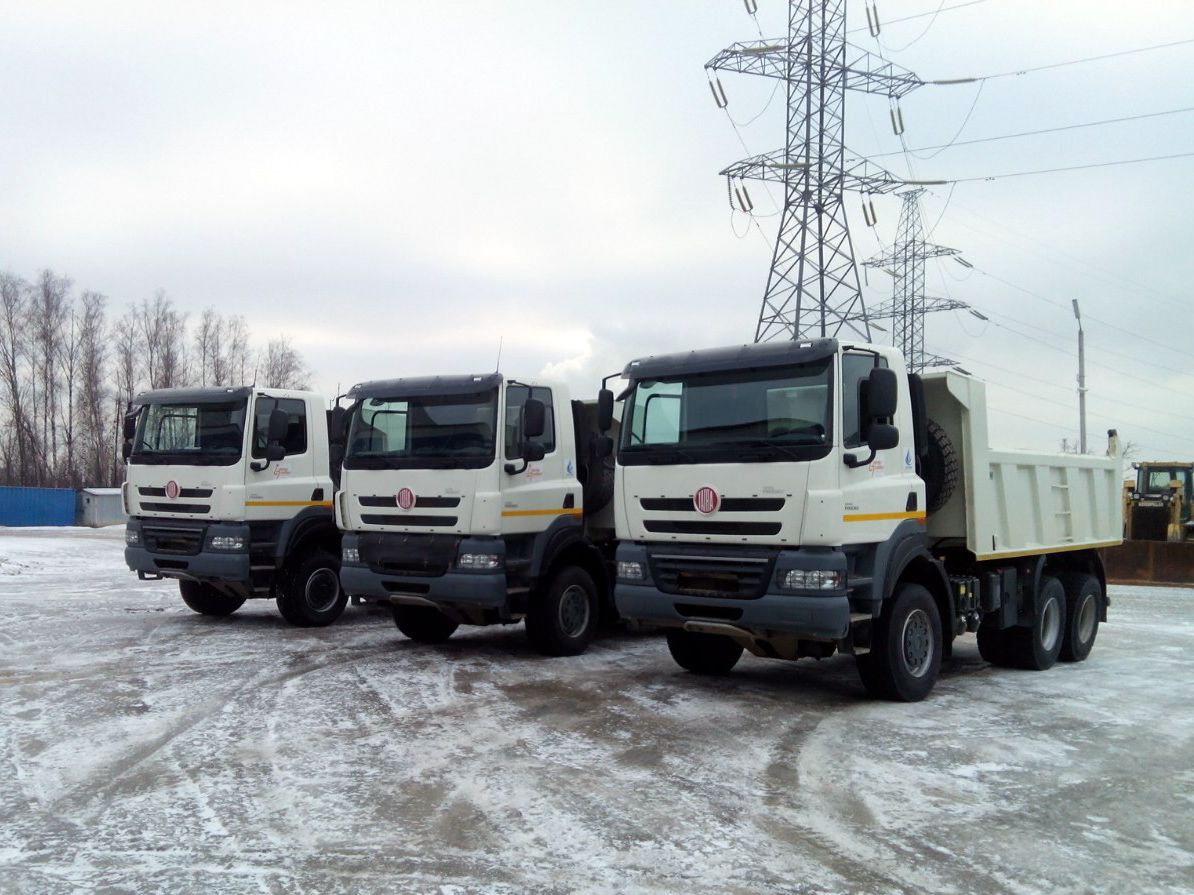 Прибытие новых самосвалов ТАТРА
